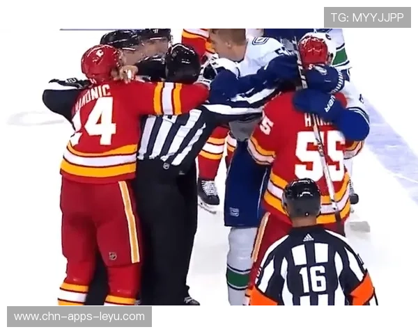 冰球联赛爆冲突!双方球员全武行裁判看傻